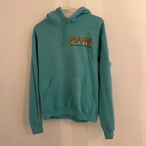 cute catalina teal hoodie with sea animal designs